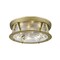 Z-Lite Cape Harbor 4 Light Flush Mount, Rubbed Brass & Clear 491F4-RB - alternate 4